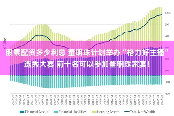 股票配资多少利息 董明珠计划举办“格力好主播”选秀大赛 前十名可以参加董明珠家宴！